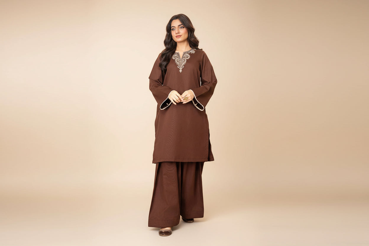 Rustwood  farshi shalwar 3ps    vol   #20