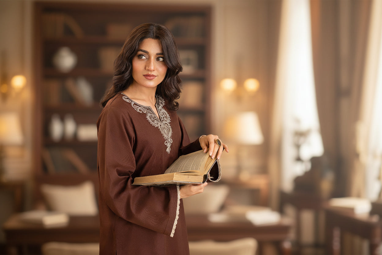 Rustwood  farshi shalwar 3ps    vol   #20