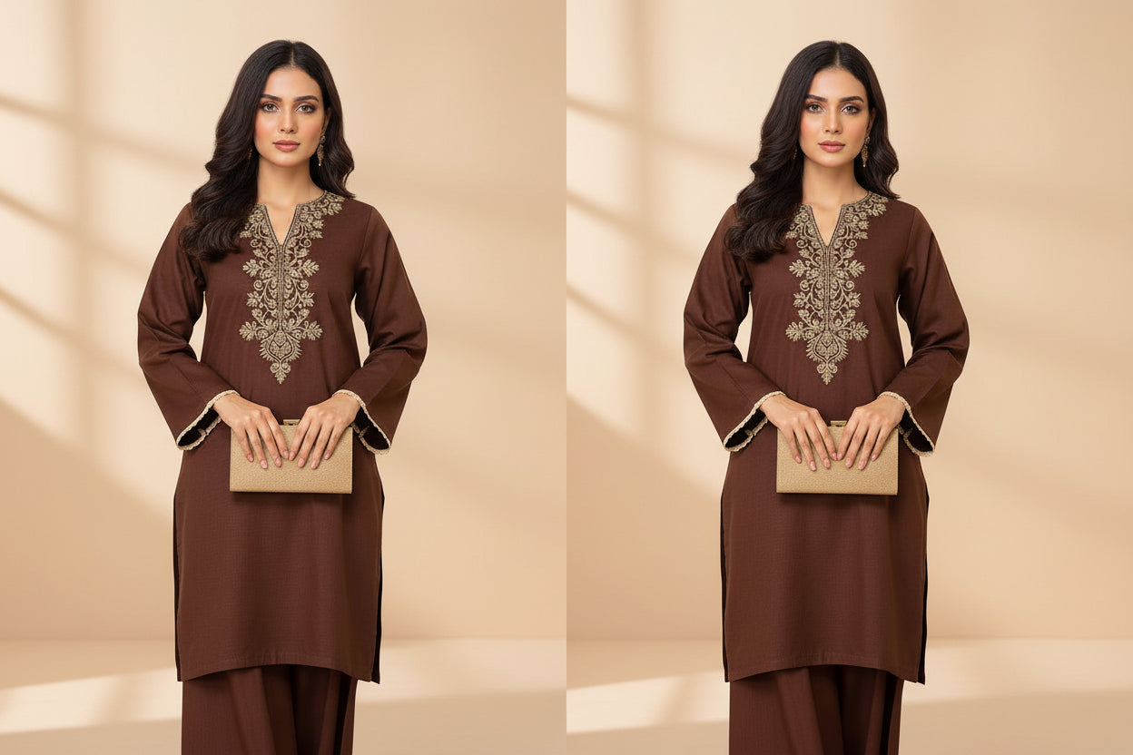 Rustwood  farshi shalwar 3ps    vol   #20