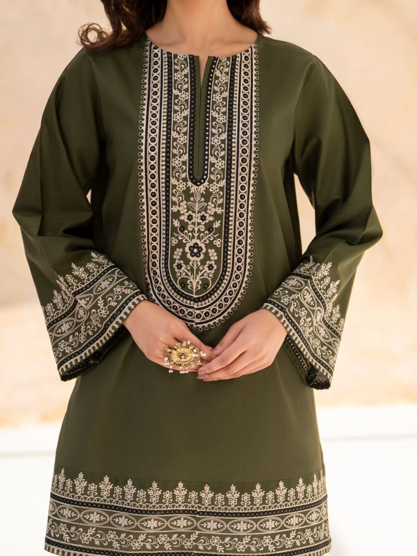 Zaitoon 3PC – Premium lwon Cotton Dress
