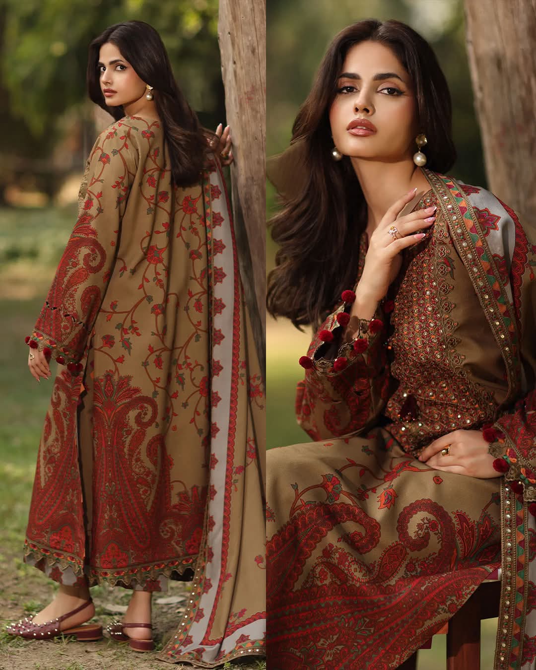 goolab printed Linen 3PC   vol  #8