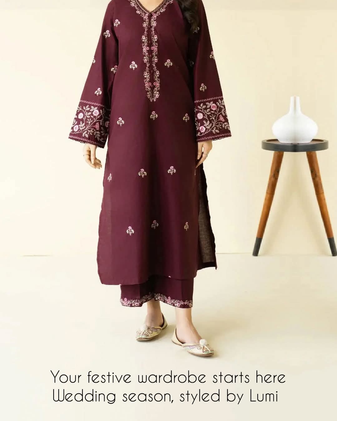 Embroidered Reena 2PCS    vol   #10