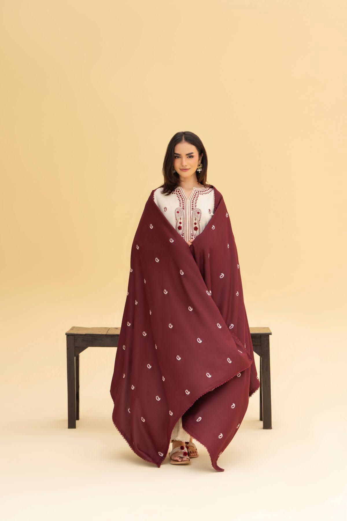 Maroon Elegance 3-piece