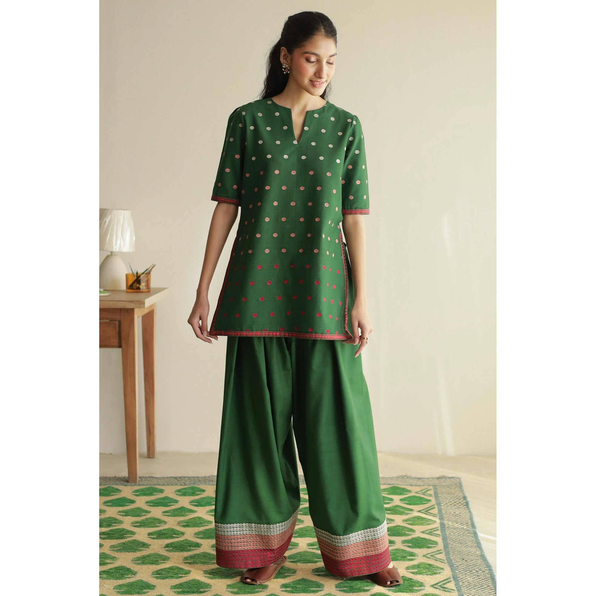 Noor-E-Sabz Farshi Shalwar 3PC