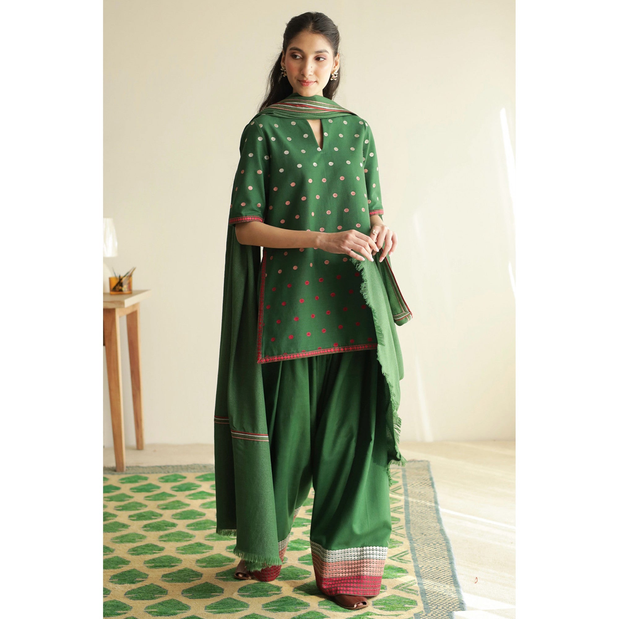 Noor-E-Sabz Farshi Shalwar 3PC