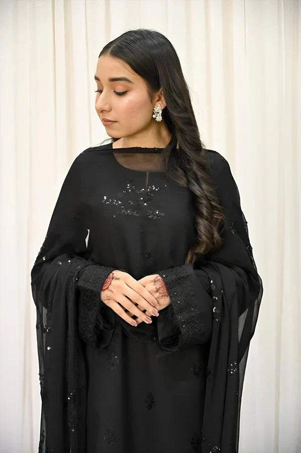 Black Aura – 3 Piece Dress