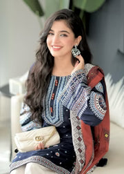 Maheen 3pc embriodery