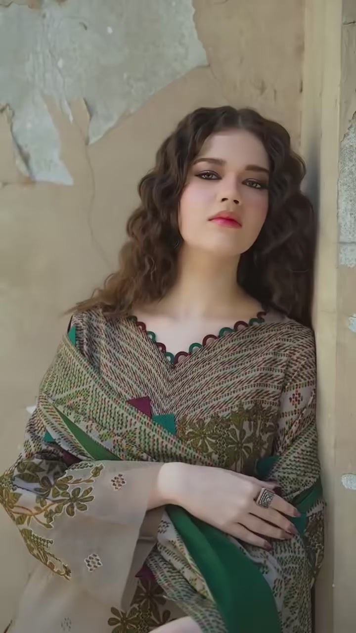 zoha Charizma Printed Stitched 3PCS    vol  #9