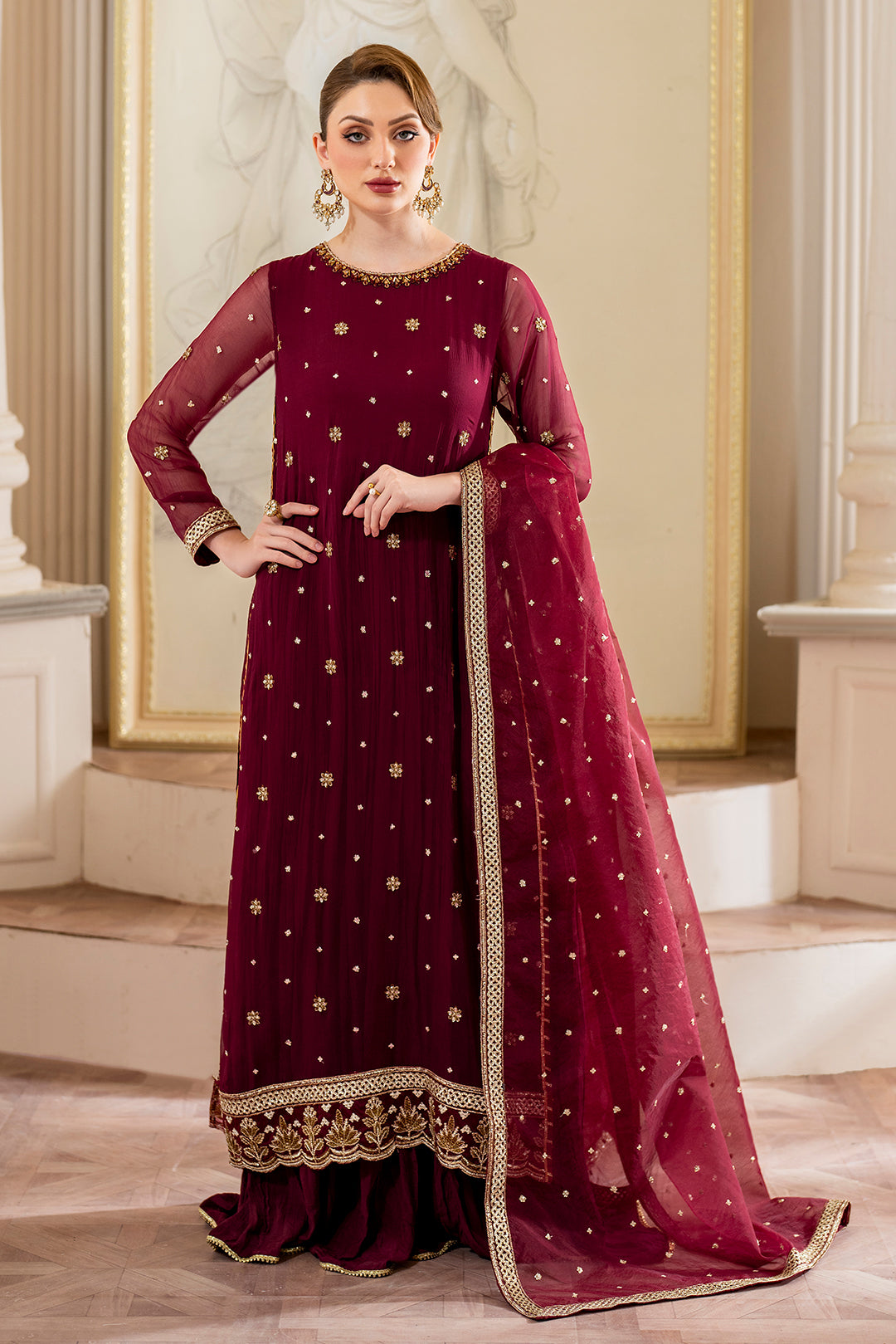 Ruby Grace – 4PC Premium Chiffon dress