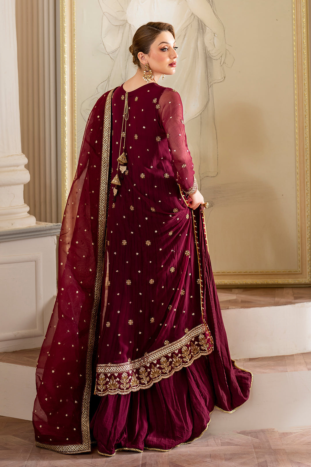 Ruby Grace – 4PC Premium Chiffon dress
